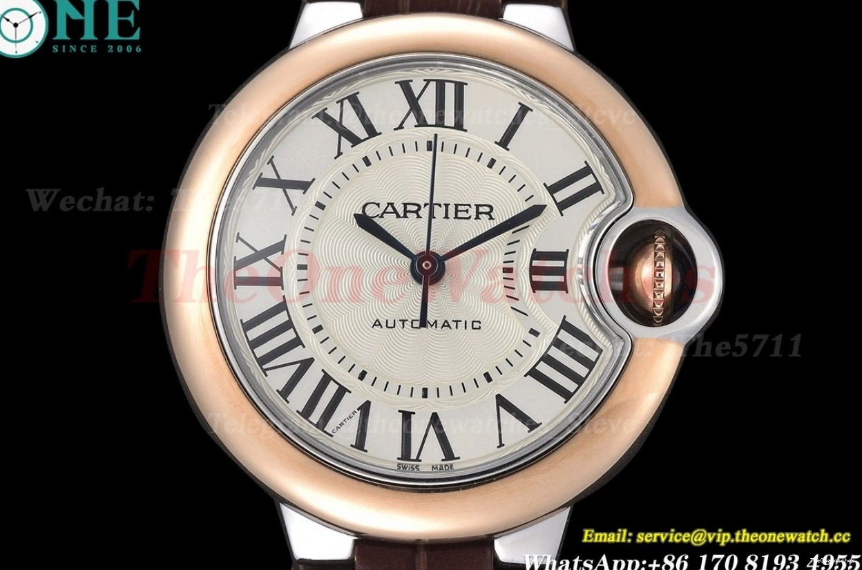 Stk White NH05 De SS Ballon GDF 33mm Bleu LE Cartier 0227